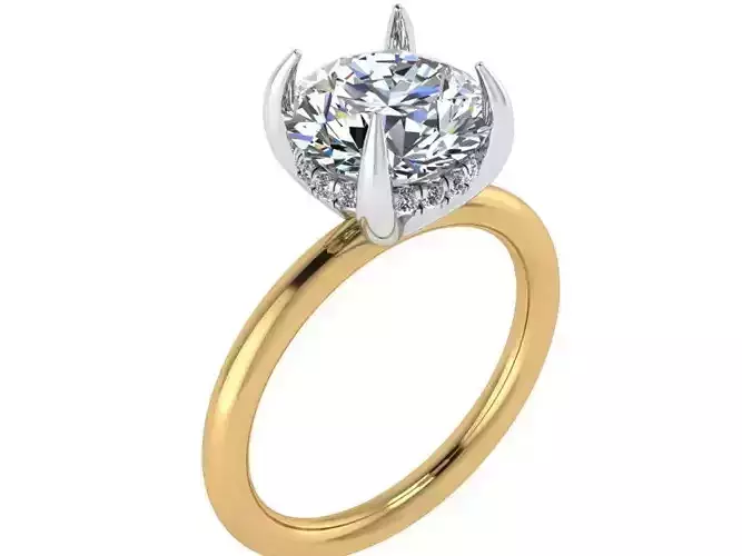 Slim Diamond ring 2592 3D print model