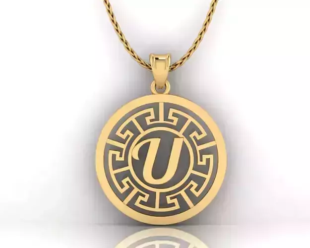 U Letter Pendant