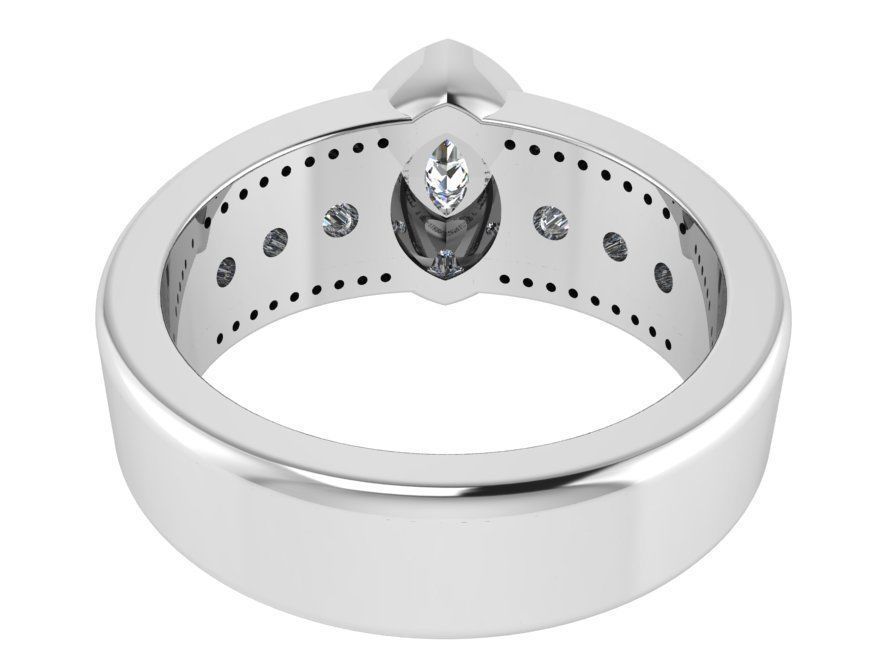 Magnificent diamond ring 2594 3D print model 3D print model_3