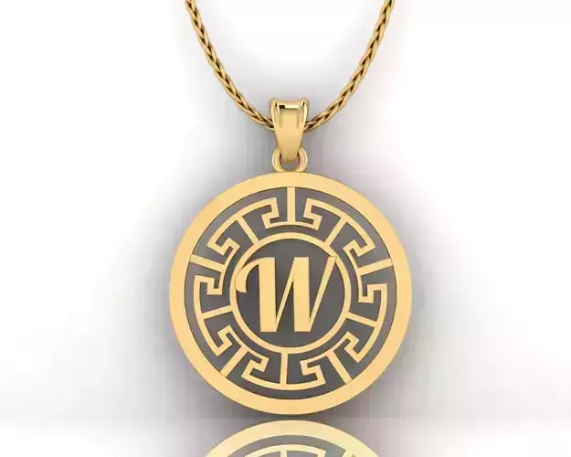 W Letter Pendant