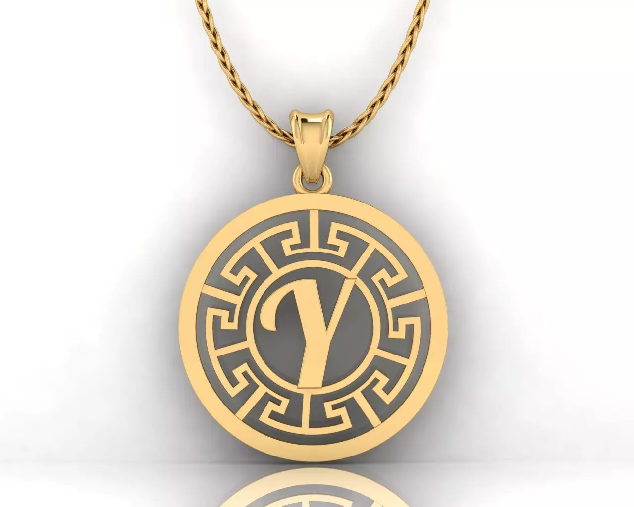 Y Letter Pendant 3D print model_0