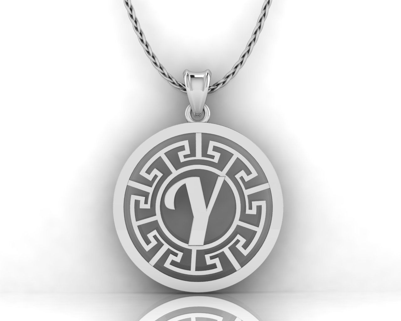 Y Letter Pendant 3D print model_2