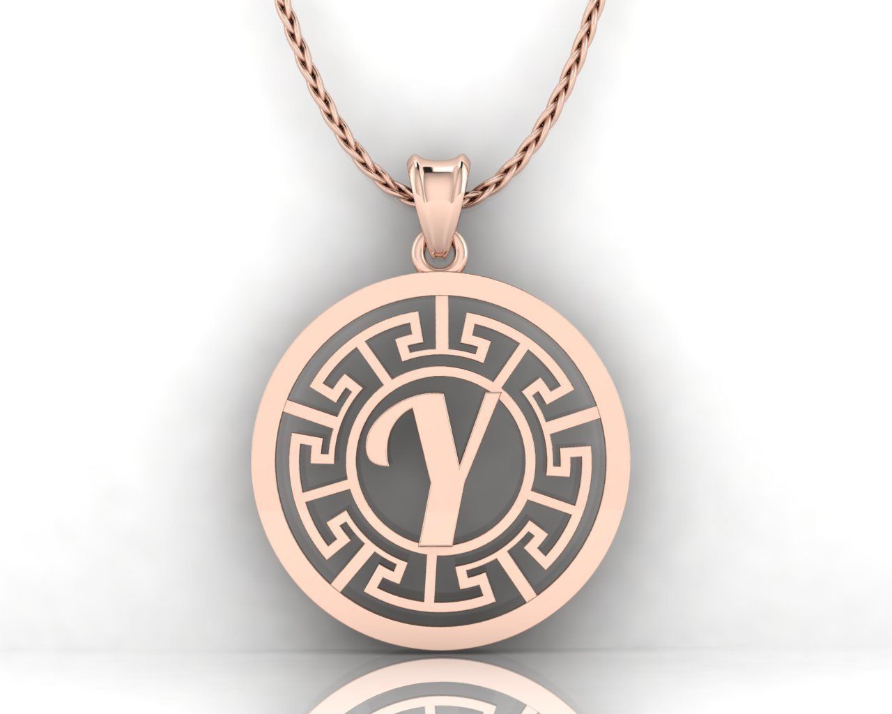 Y Letter Pendant 3D print model_1