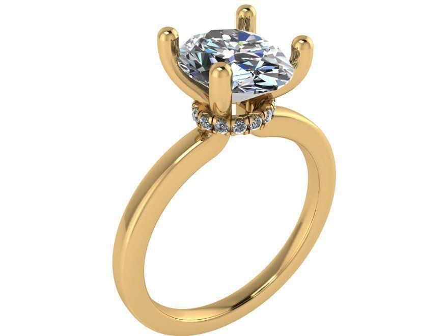 Diamond ring 2598 3D print model 3D print model_1