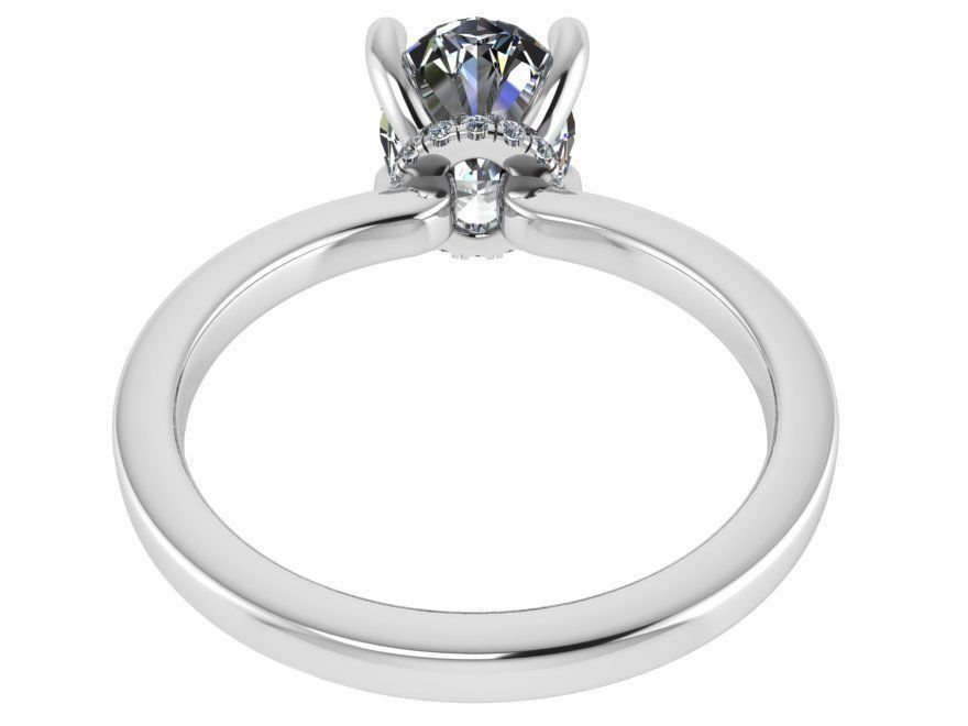 Diamond ring 2598 3D print model 3D print model_3