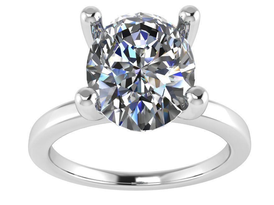 Diamond ring 2598 3D print model 3D print model_2