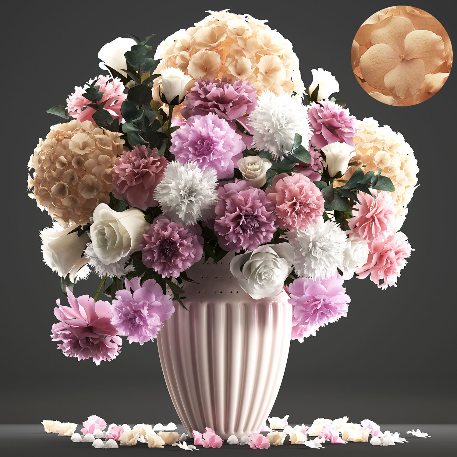 Collection of bouquets 40 pieces 3D model_8