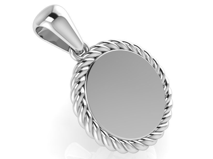 L number Pendant 2599 3D print model 3D print model_3