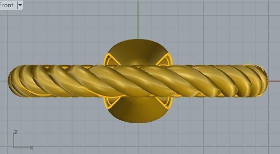 L number Pendant 2599 3D print model 3D print model_5