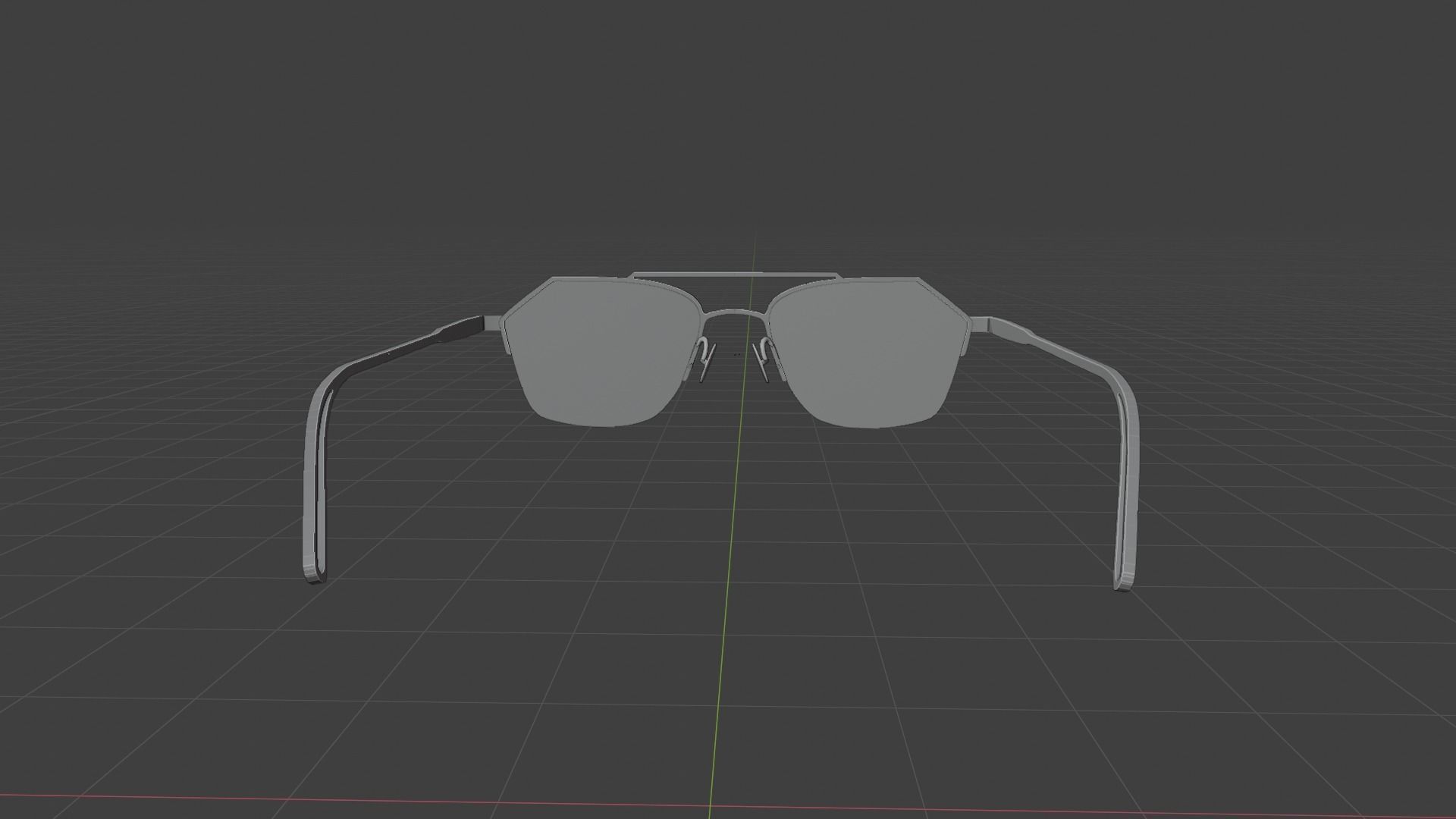 9FIVE Quarter Platinum  - Men and woman sunglasses Low-poly 3D model_14
