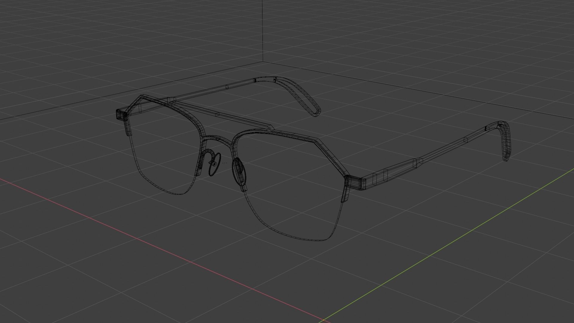 9FIVE Quarter Platinum  - Men and woman sunglasses Low-poly 3D model_9