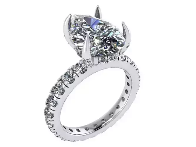 Tear Diamond ring 2606 3D print model