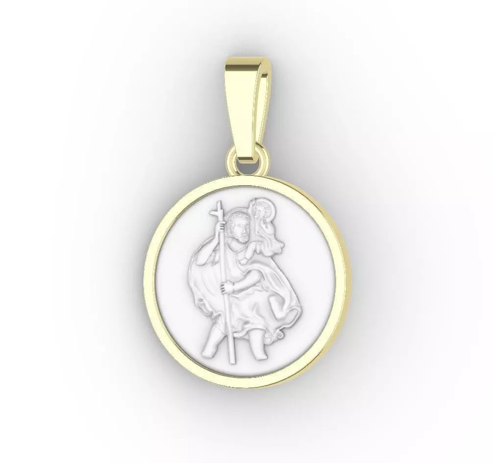 Christopher Pendant Jewellery Design 3D print model_0