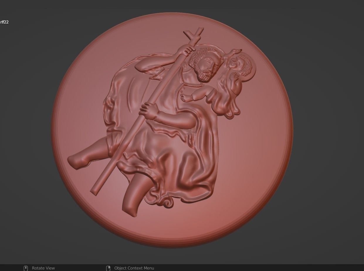 Christopher Pendant Jewellery Design 3D print model_1