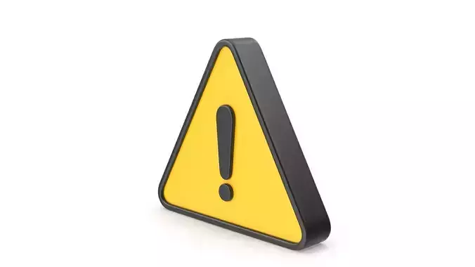 Road Sign Low-poly 3D model