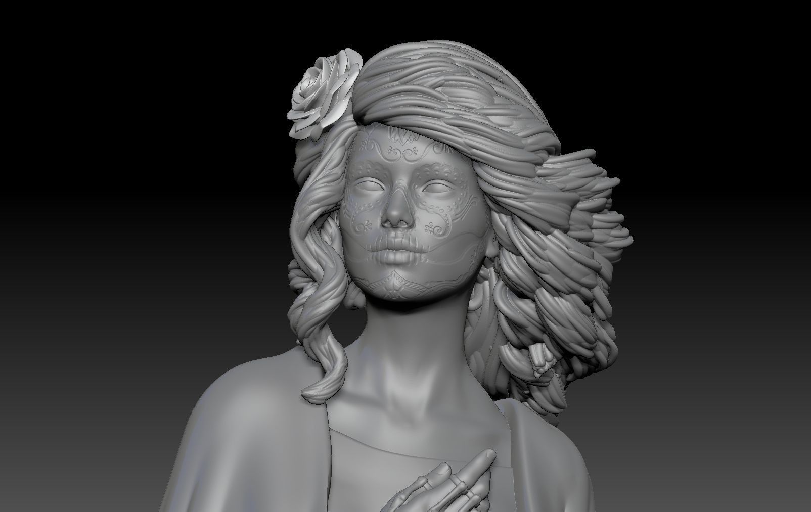 CATRINA HALLOWEEN 2 3D print model_4