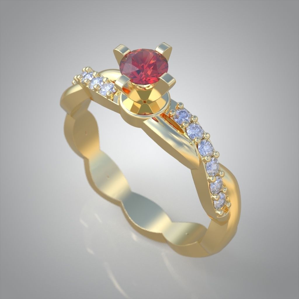 Ring 3D model 0224 3D printable model 3D print model_7