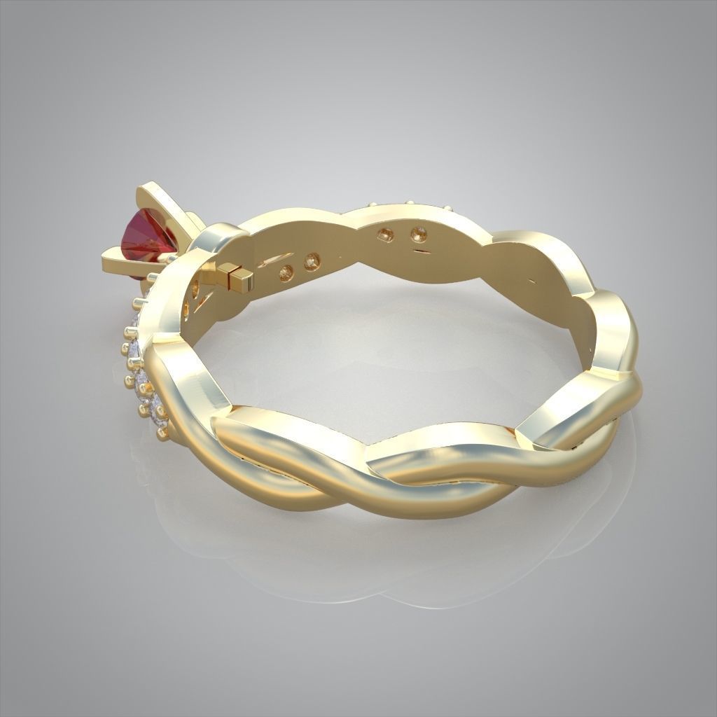 Ring 3D model 0224 3D printable model 3D print model_12