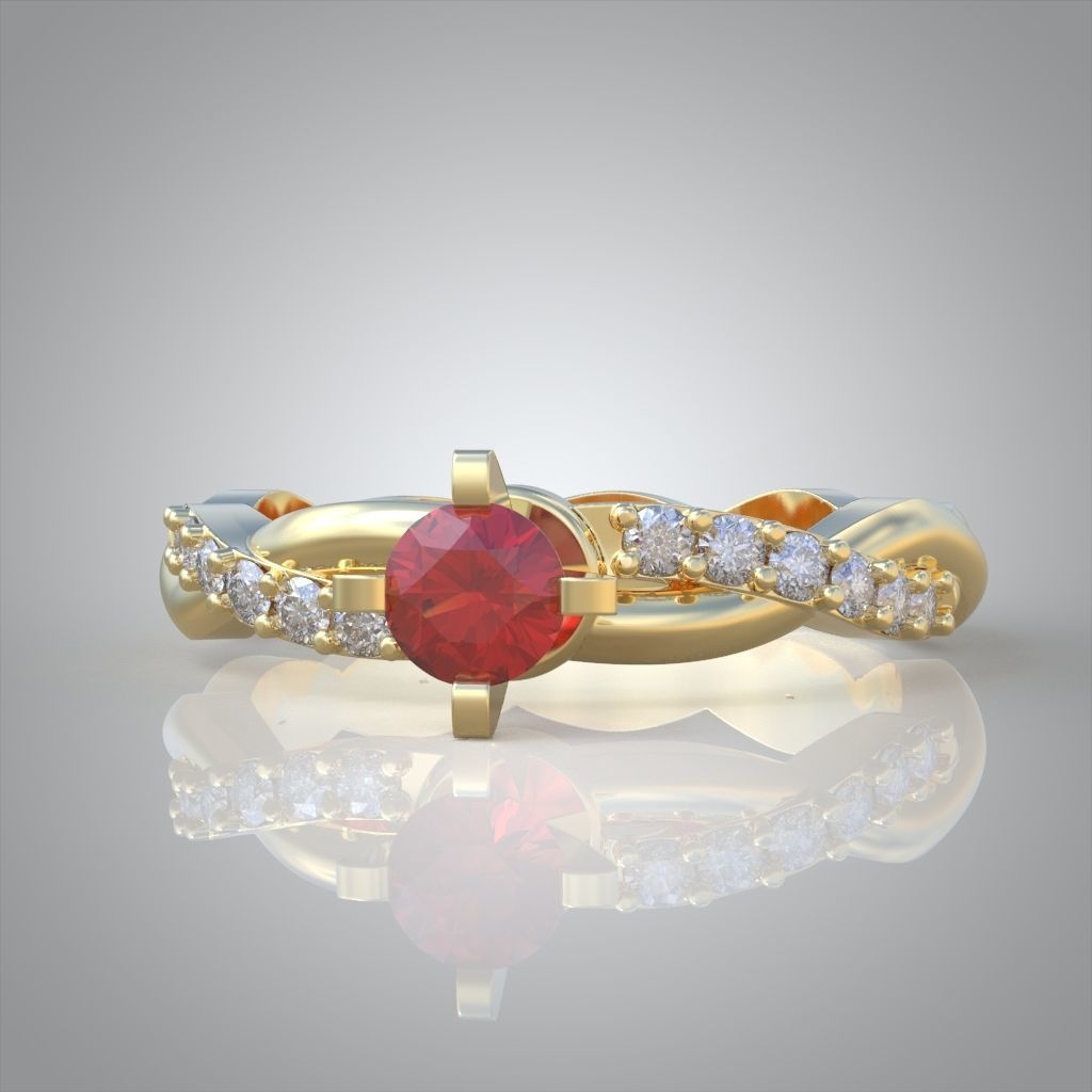 Ring 3D model 0224 3D printable model 3D print model_2