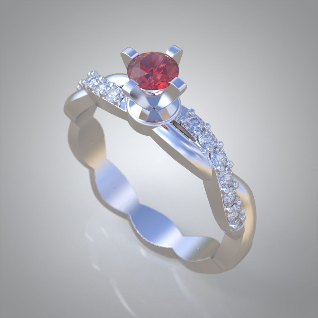 Ring 3D model 0224 3D printable model 3D print model_6