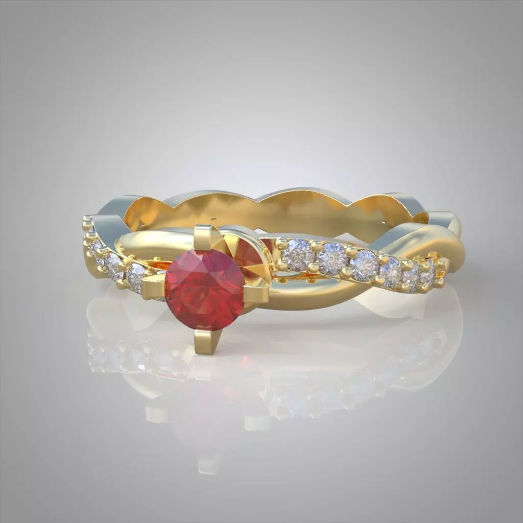 Ring 3D model 0224 3D printable model 3D print model_0