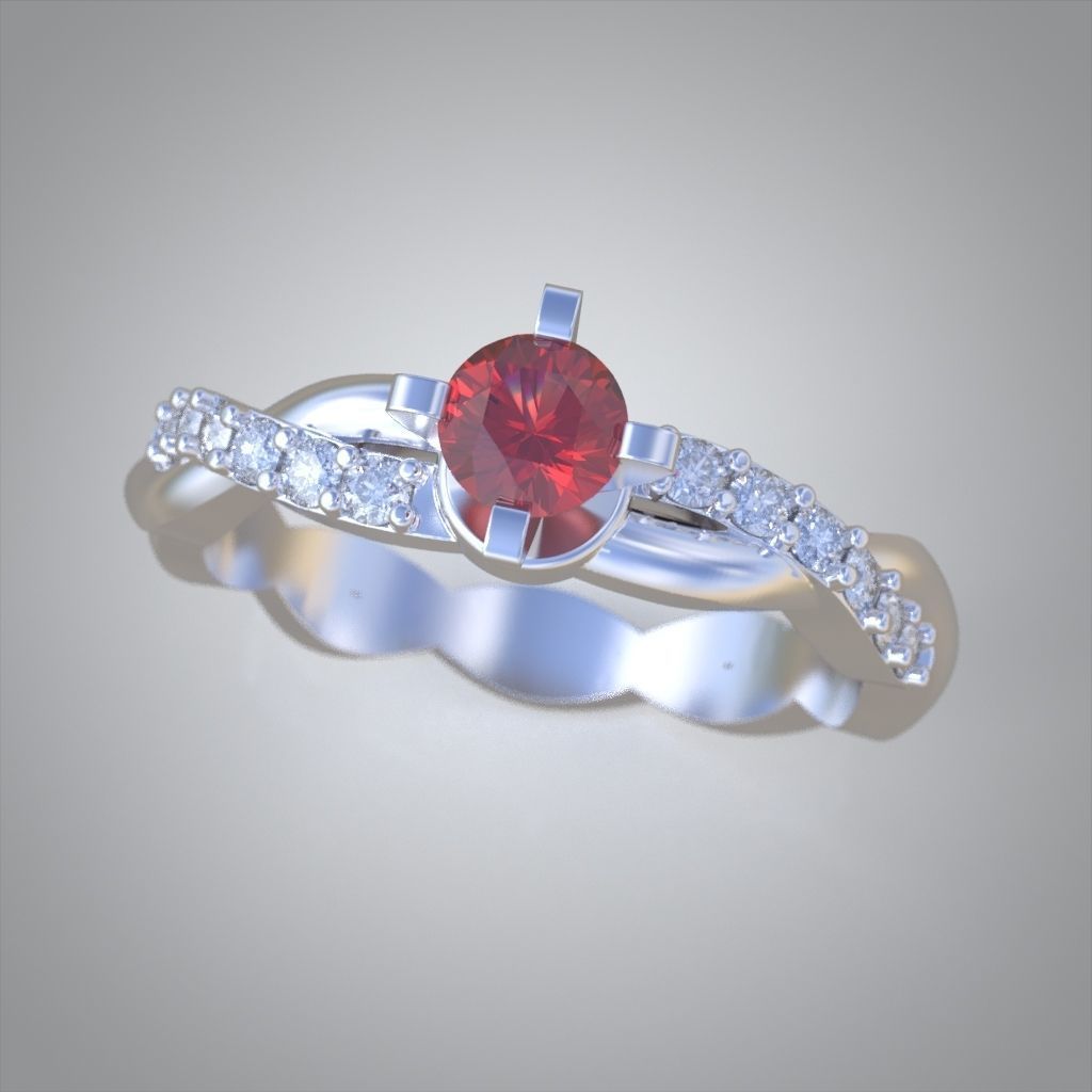 Ring 3D model 0224 3D printable model 3D print model_5