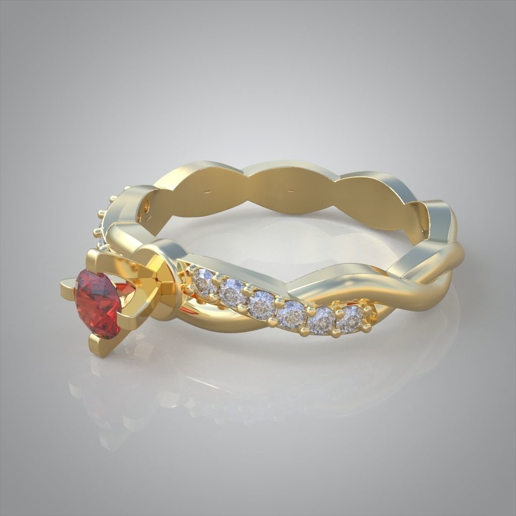 Ring 3D model 0224 3D printable model 3D print model_11