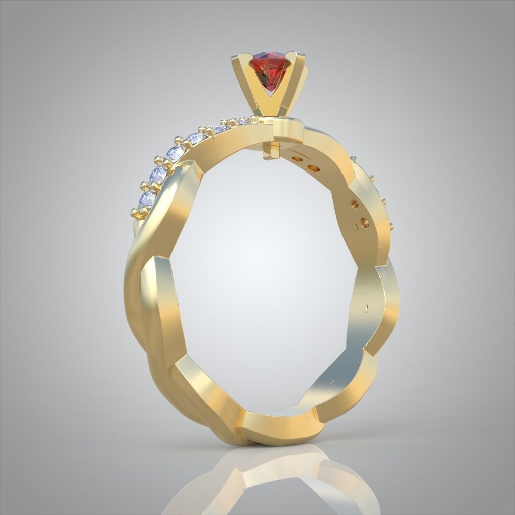 Ring 3D model 0224 3D printable model 3D print model_8