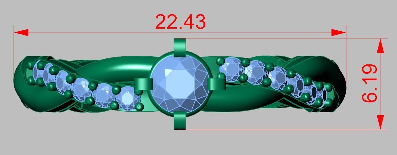 Ring 3D model 0224 3D printable model 3D print model_16