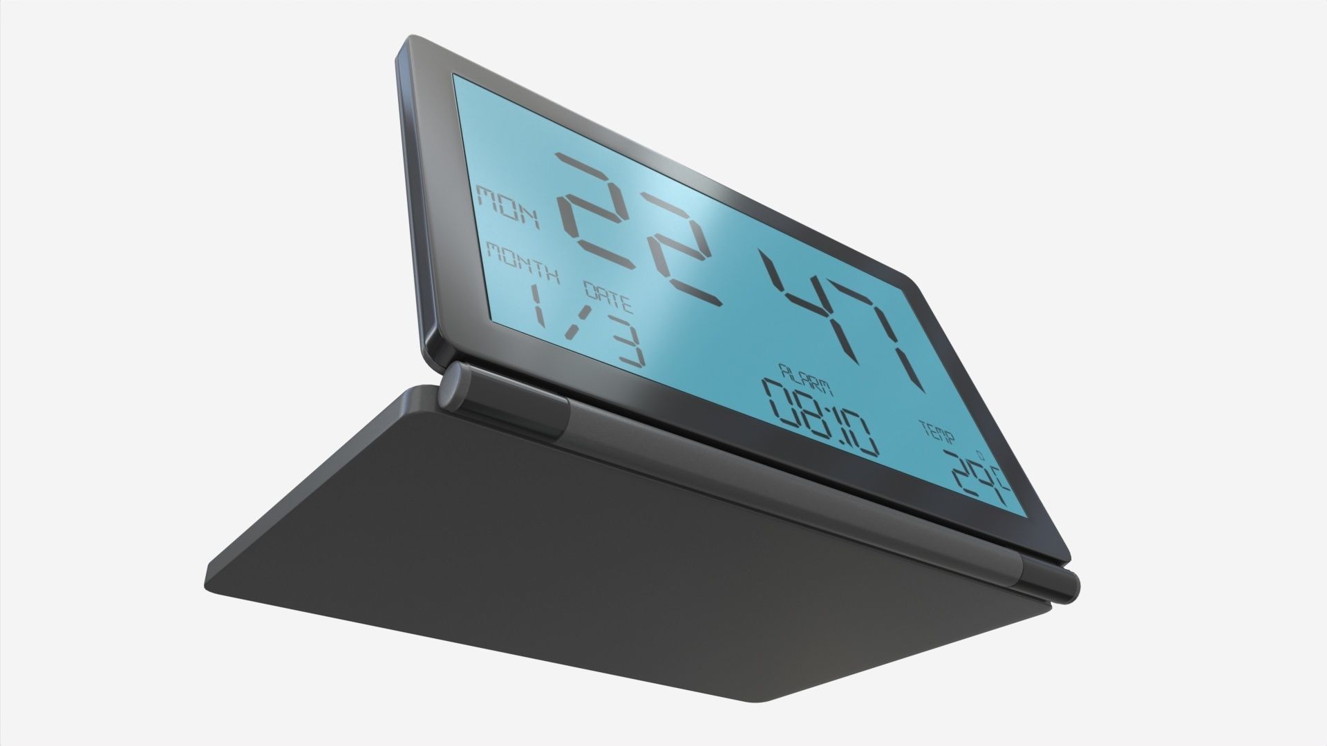 Alarm Clock 07 Modern 3D model_2