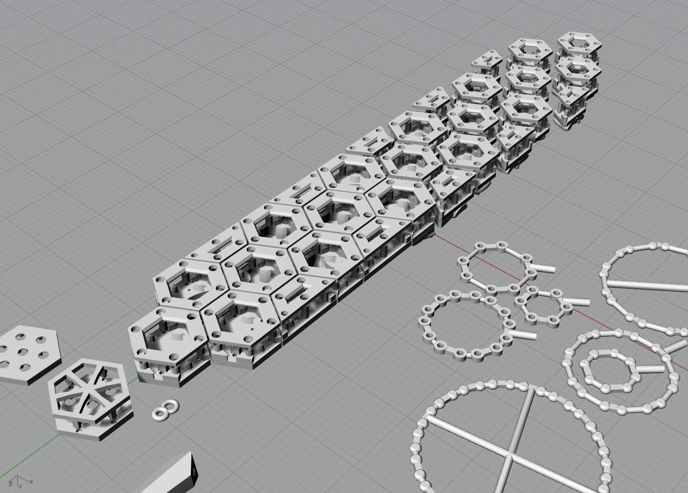 Peacock and jacuar  necklace 3D print model_6