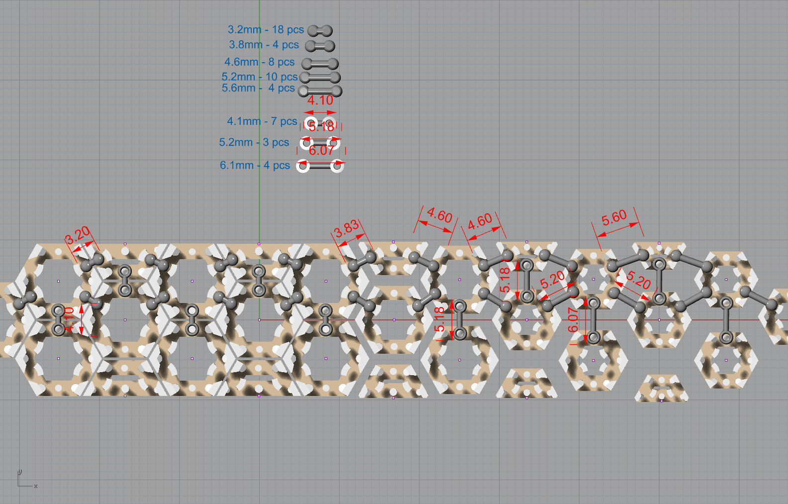 Peacock and jacuar  necklace 3D print model_7