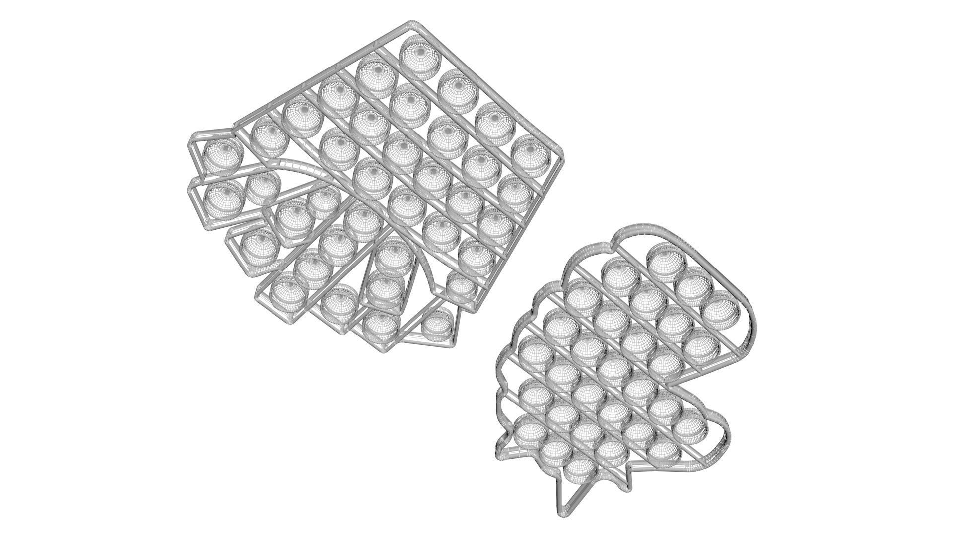 Pop It Fidget Toys Set 3D model_18