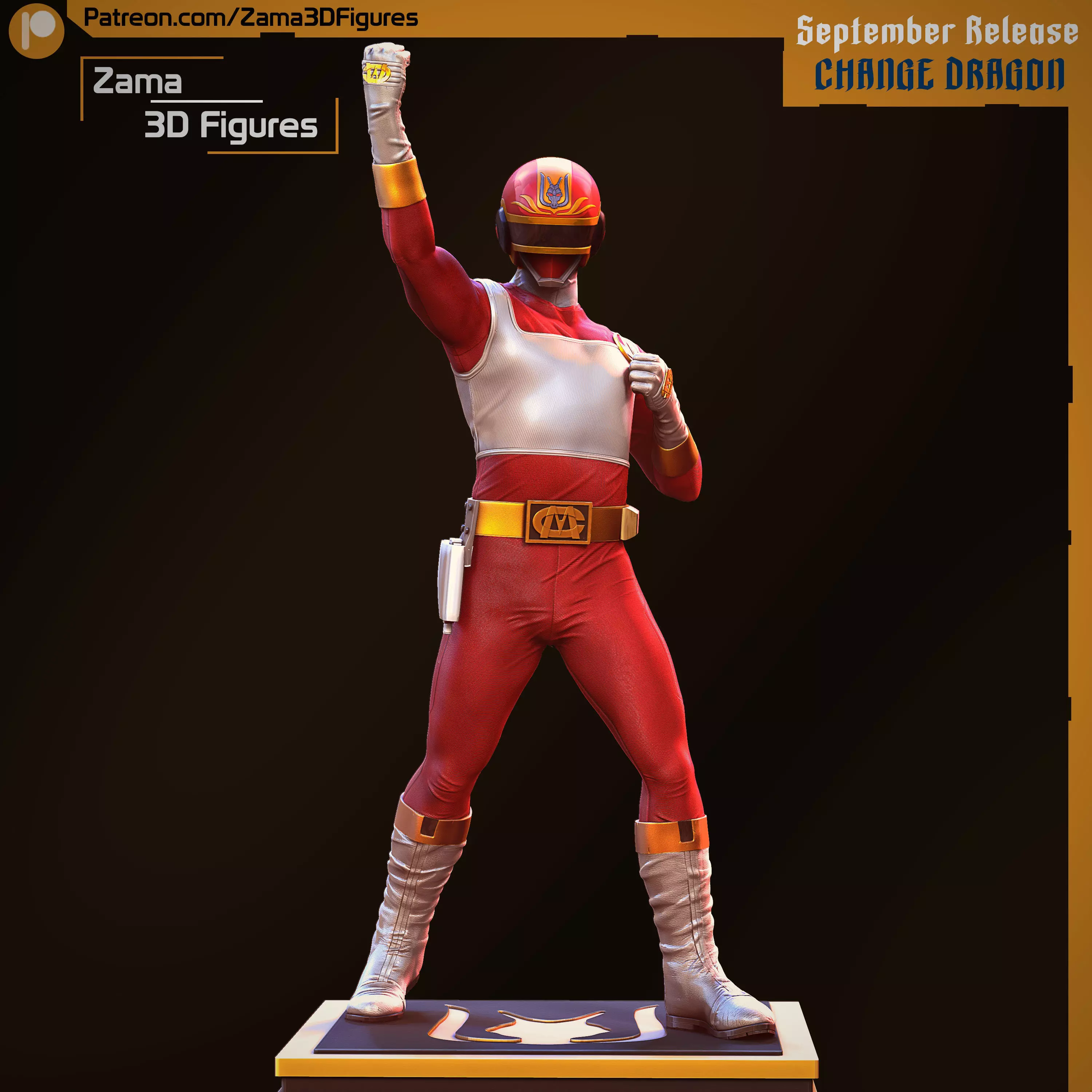 Dengeki Sentai Changeman - Change Dragon 3D print model