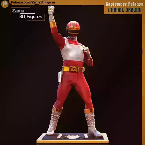 Dengeki Sentai Changeman - Change Dragon 3D print model