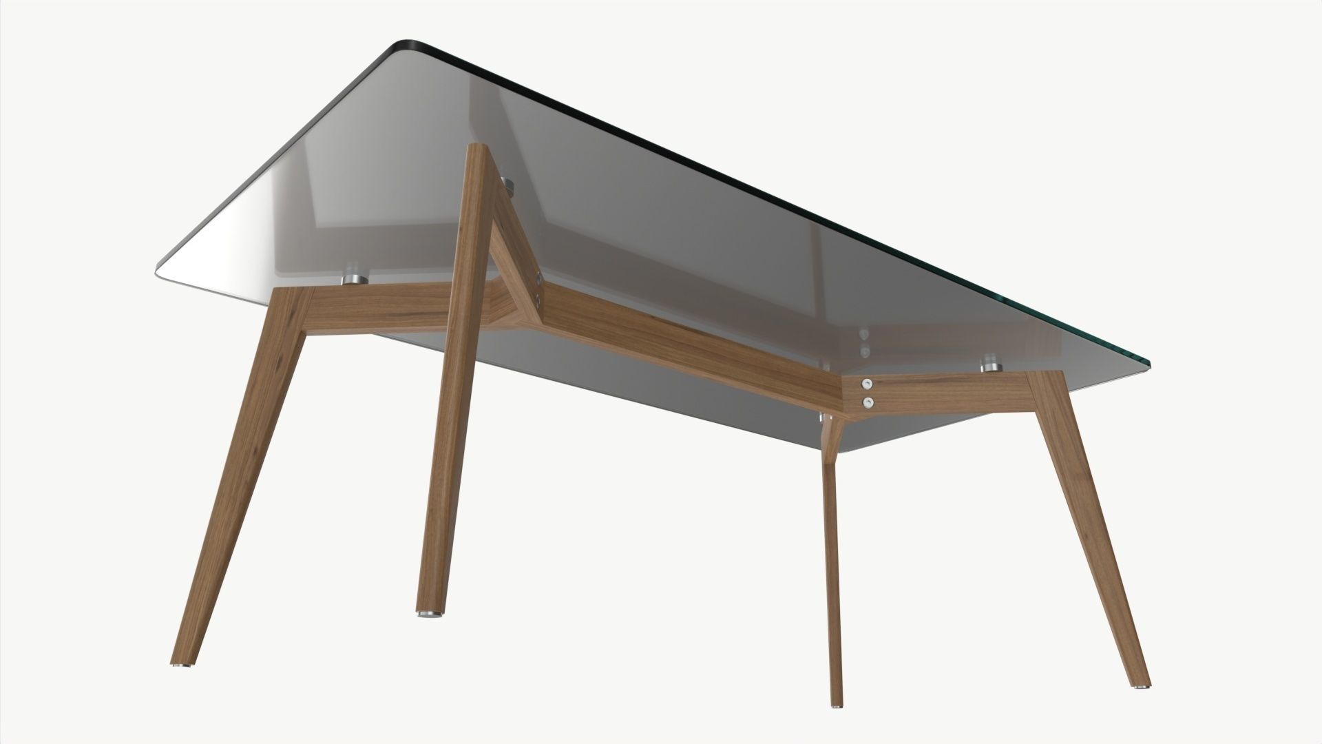 Coffee table Helena rectangle 3D model_1