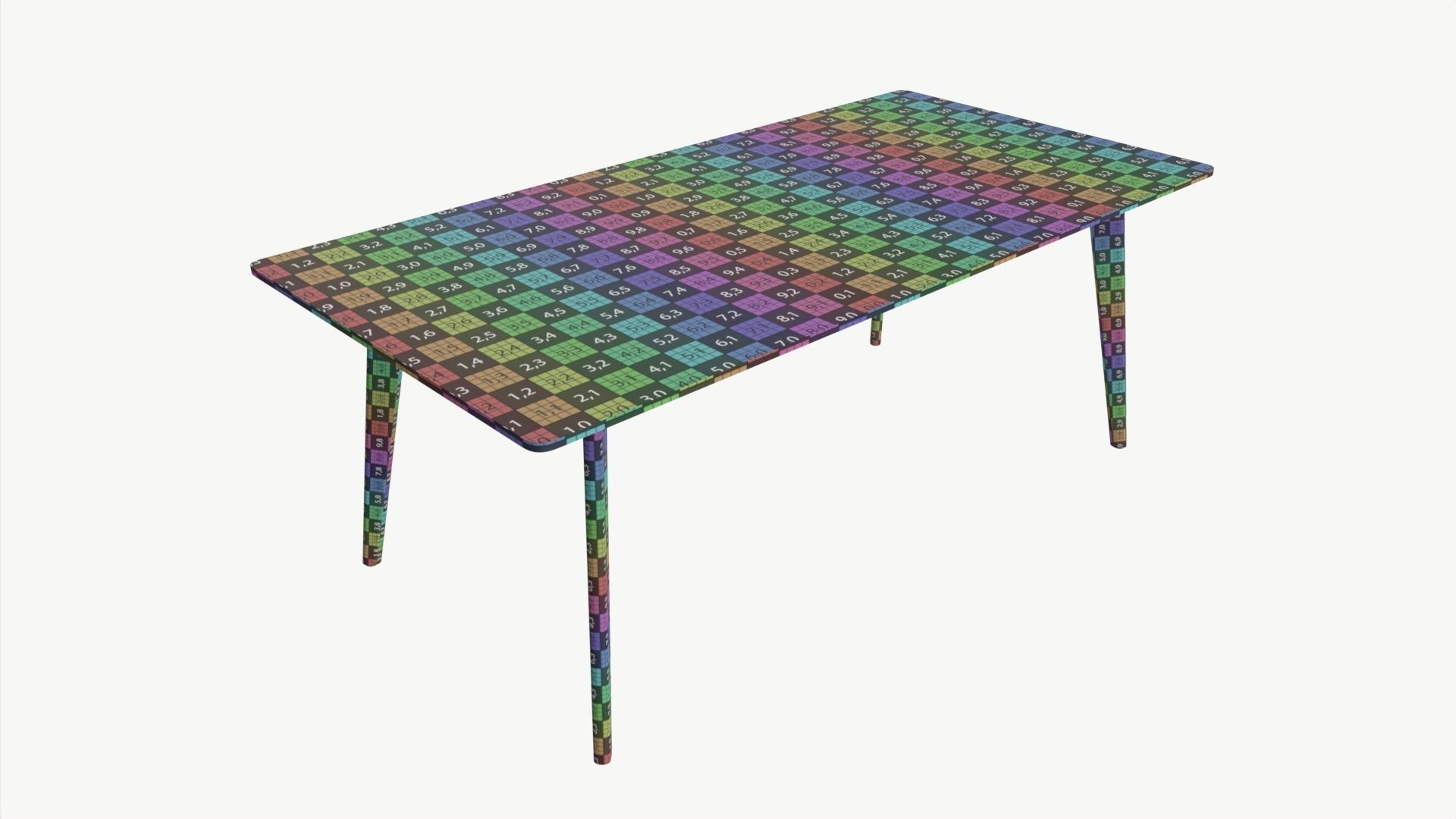 Coffee table Helena rectangle 3D model_6
