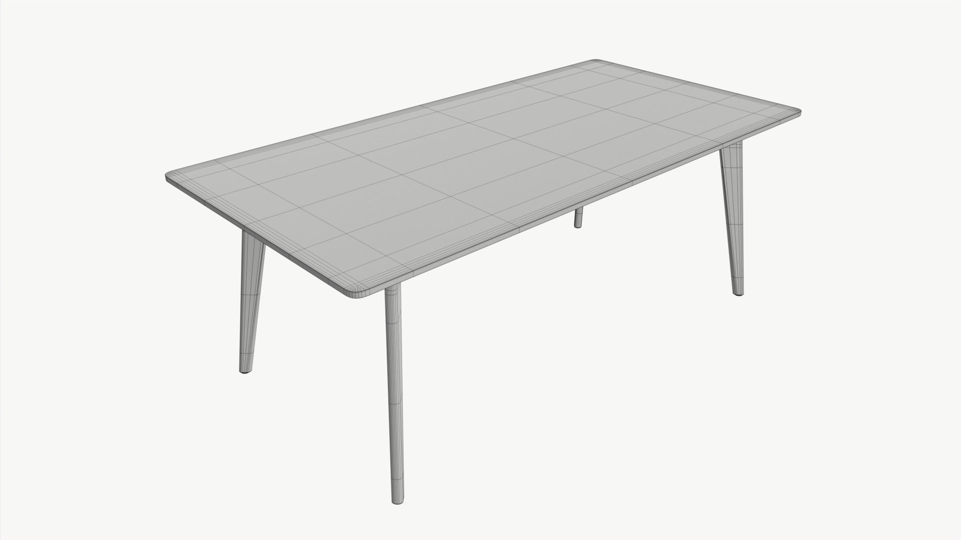 Coffee table Helena rectangle 3D model_5