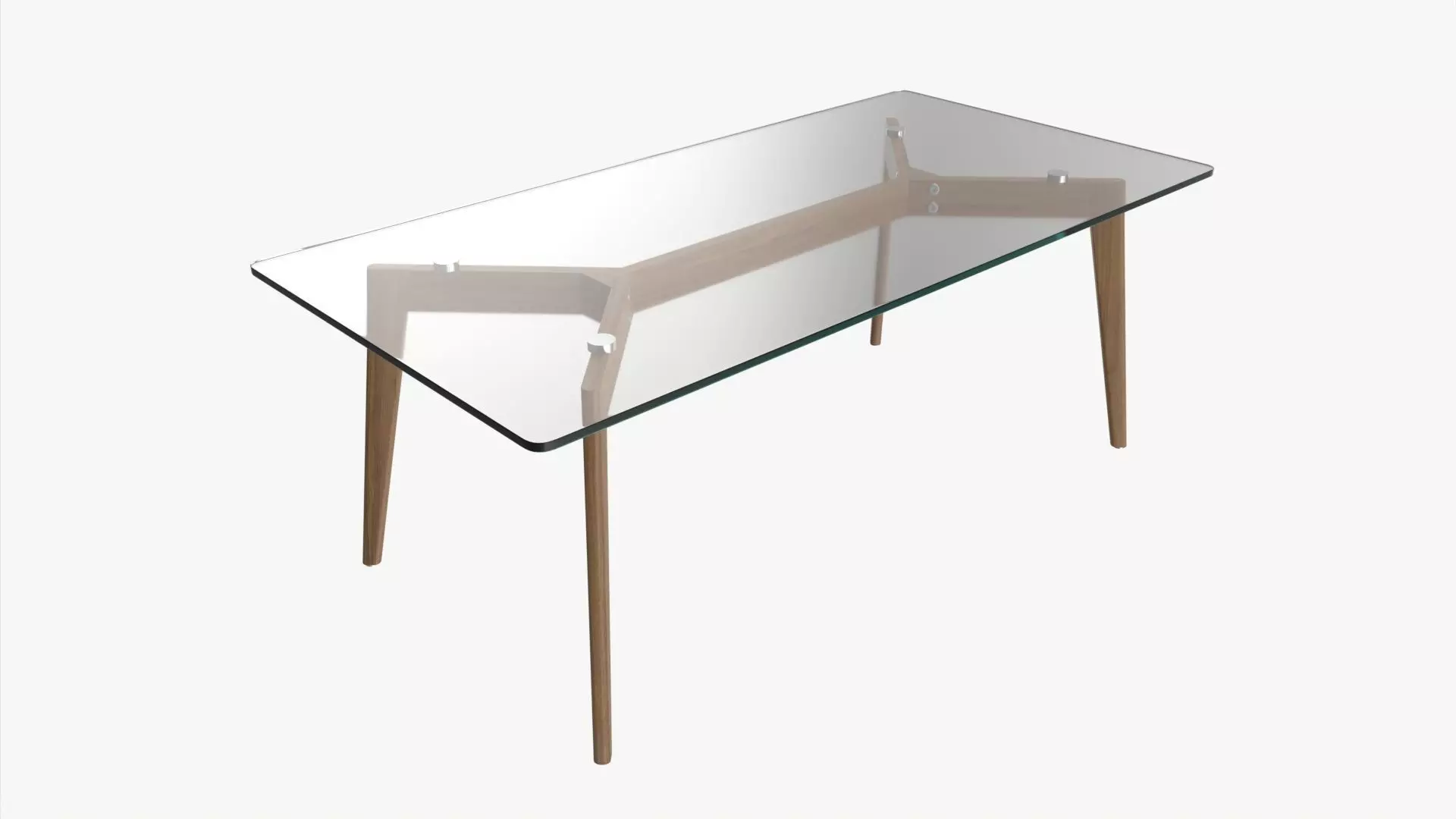 Coffee table Helena rectangle 3D model_0