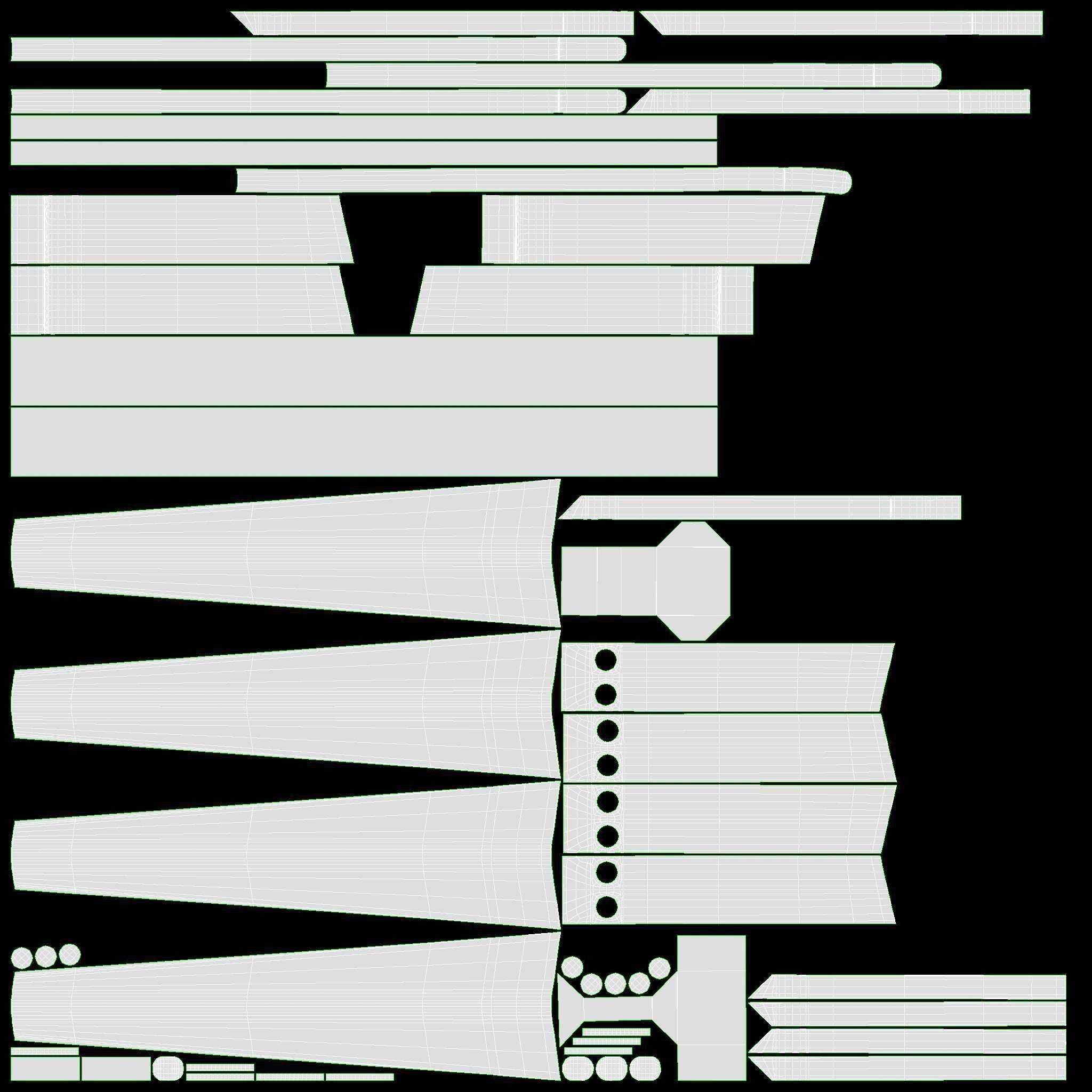 Coffee table Helena rectangle 3D model_7