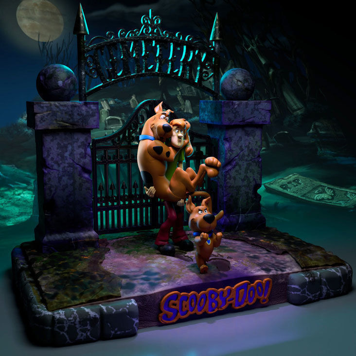 Scooby-Doo- Cemetery Diorama 3D print model_1
