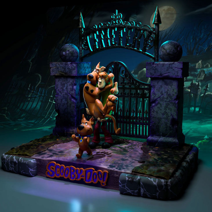 Scooby-Doo- Cemetery Diorama 3D print model_2