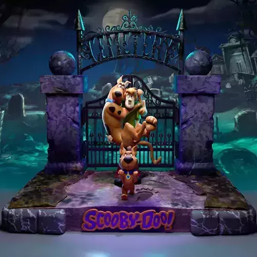 Scooby-Doo- Cemetery Diorama 3D print model