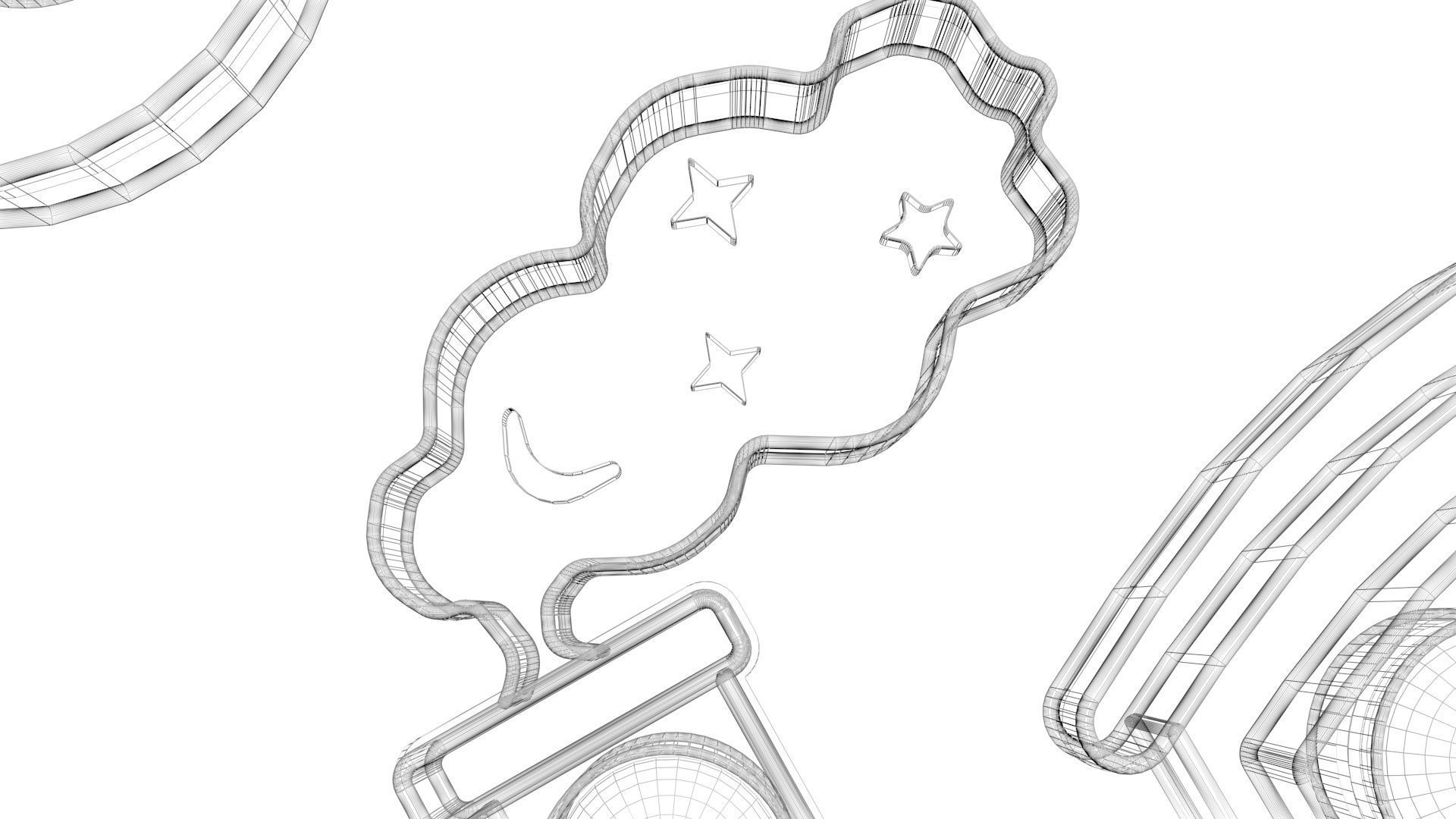 Transportations Pop It Fidget Toys Set 3D model_24