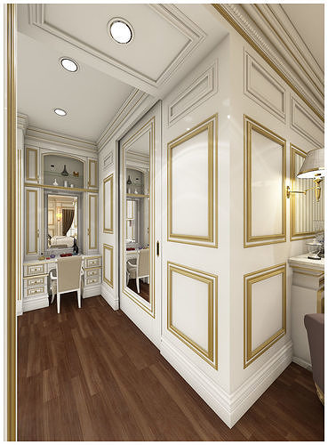 bedroom 14 3D model 5