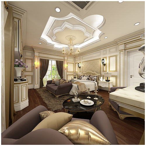 bedroom 14 3D model 4