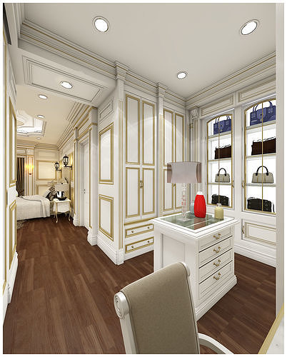 bedroom 14 3D model 7