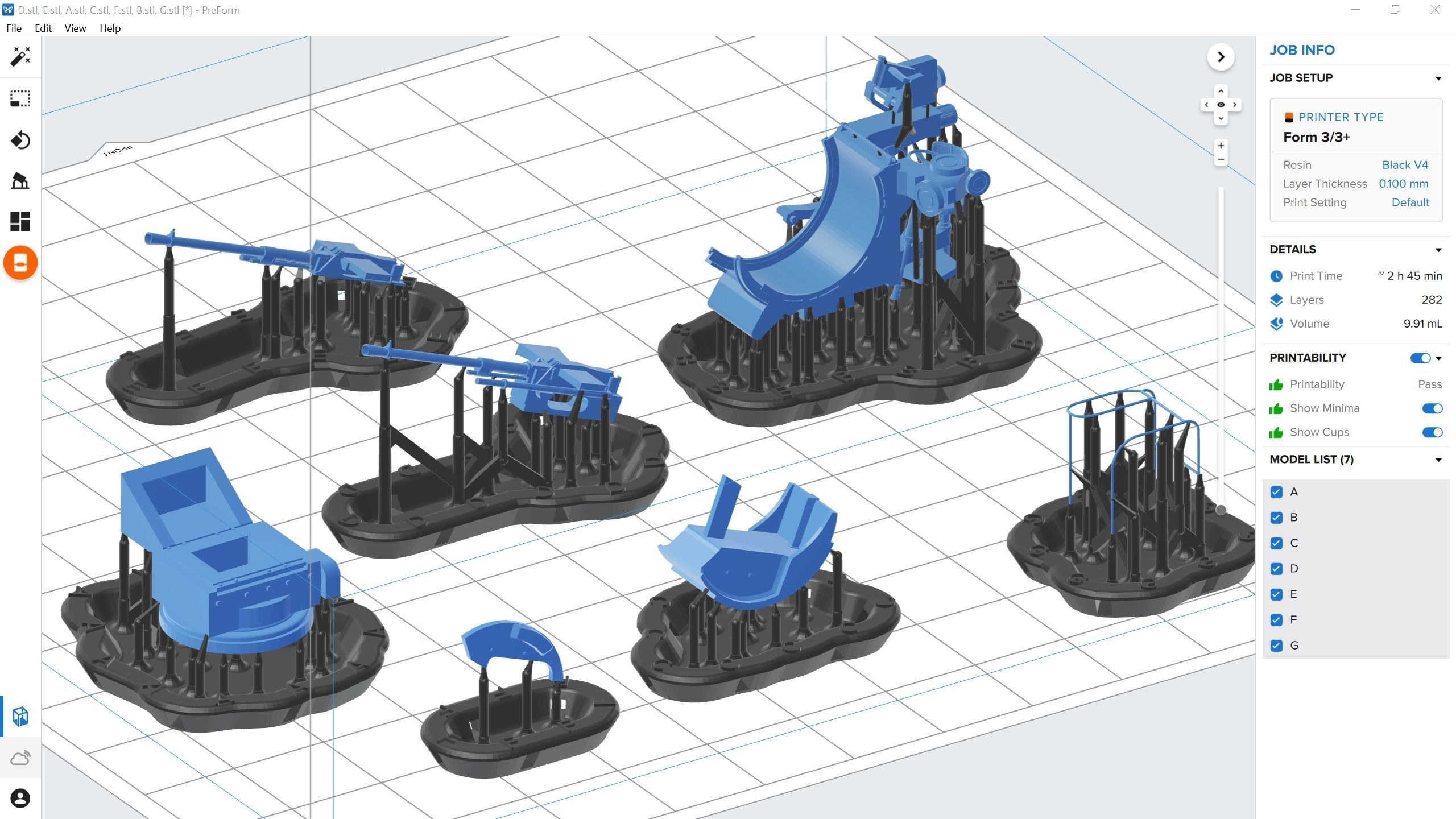 Breda 20-65 twin - Personal license - 1-72 scale 3D print model_10