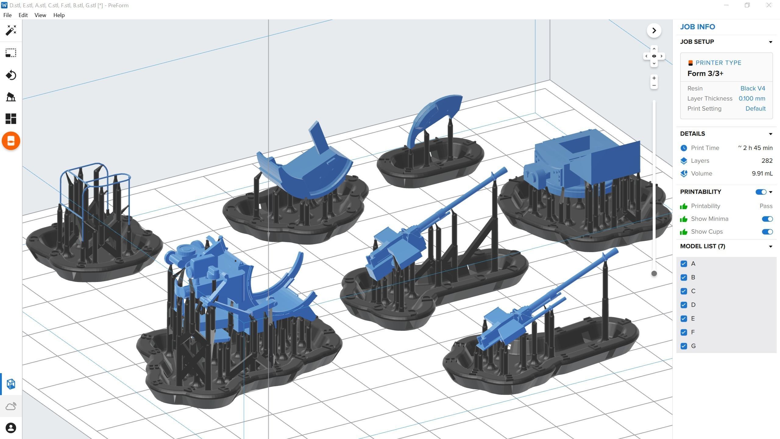 Breda 20-65 twin - Personal license - 1-72 scale 3D print model_9