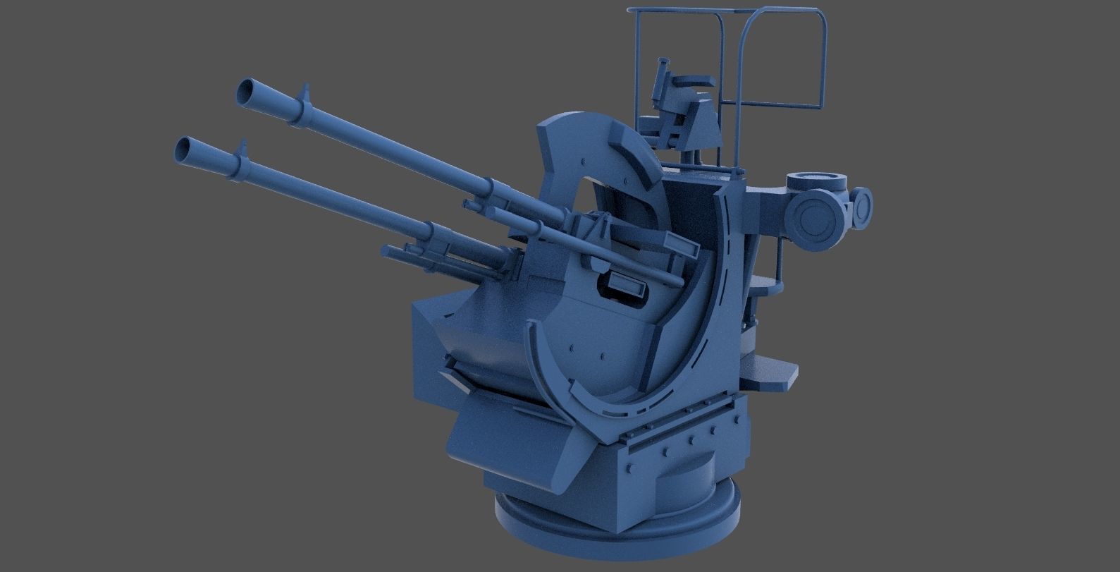 Breda 20-65 twin - Personal license - 1-72 scale 3D print model_3